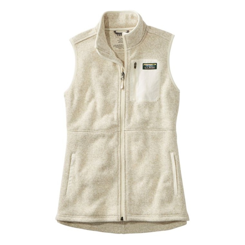 Bean's Sweater Fleece Long Vest Women's Regular