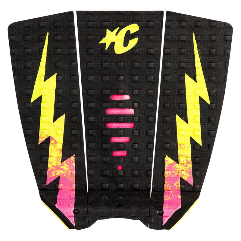 Creatures of Leisure Mick Eugene Fanning Lite Performance Tail Pad - Black Pink Fade Lime