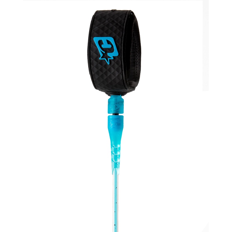Creatures Pro Leash-Cyan Speckle Black-6'0"