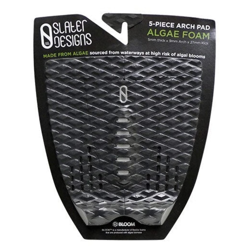 Firewire Slater Designs 5 Piece Arch Tail Pad - Black/Grey