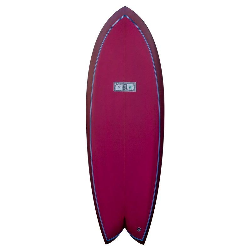 Jeff McCallum Gyp Fish Surfboard - 5'7"