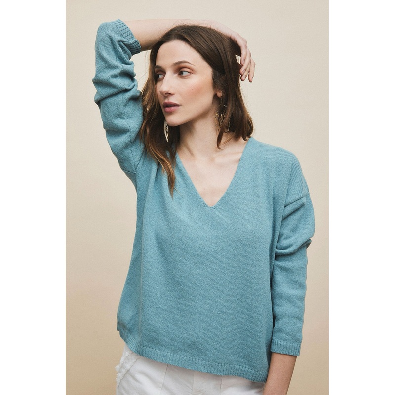 MI&CO - SOLLER SWEATER - AGUA
