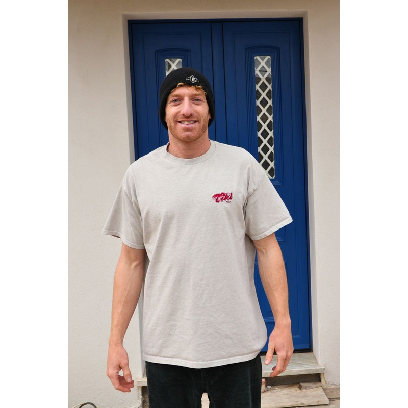 Tiki Palm Stitch T-Shirt Stone Wash