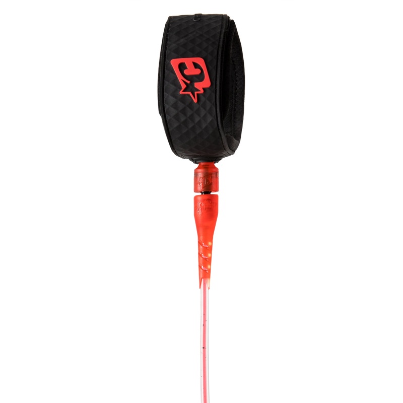 Creatures Comp Leash-Red Speckle Black-6' x 1/4"