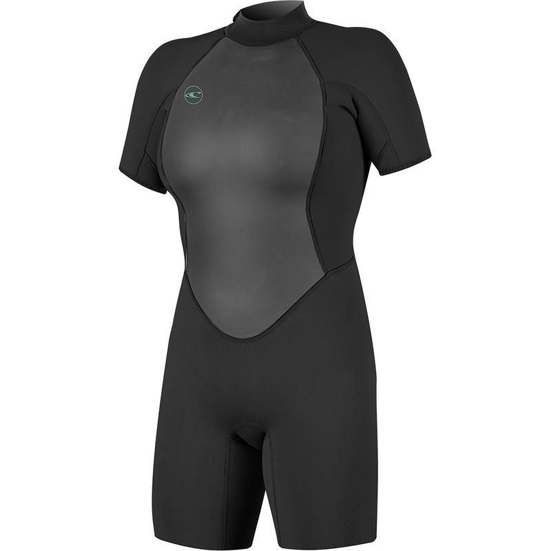 O'Neill Reactor 2 Women's 2mm Back Zip Short Sleeve Spring Black