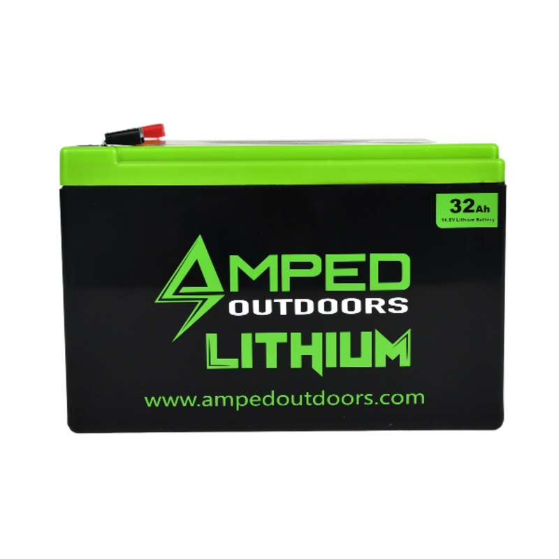 Amped Outdoors 32Ah Lithium Battery (14.8V NMC) with Charger