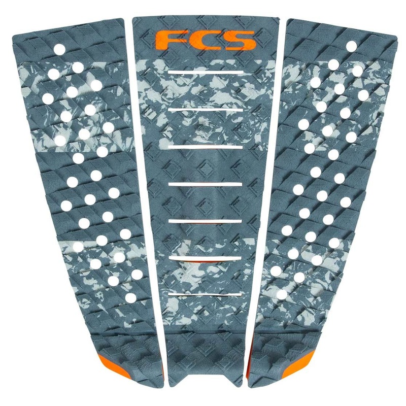 FCS Jeremy Flores 3 Piece Deck Pad - Storm Orange