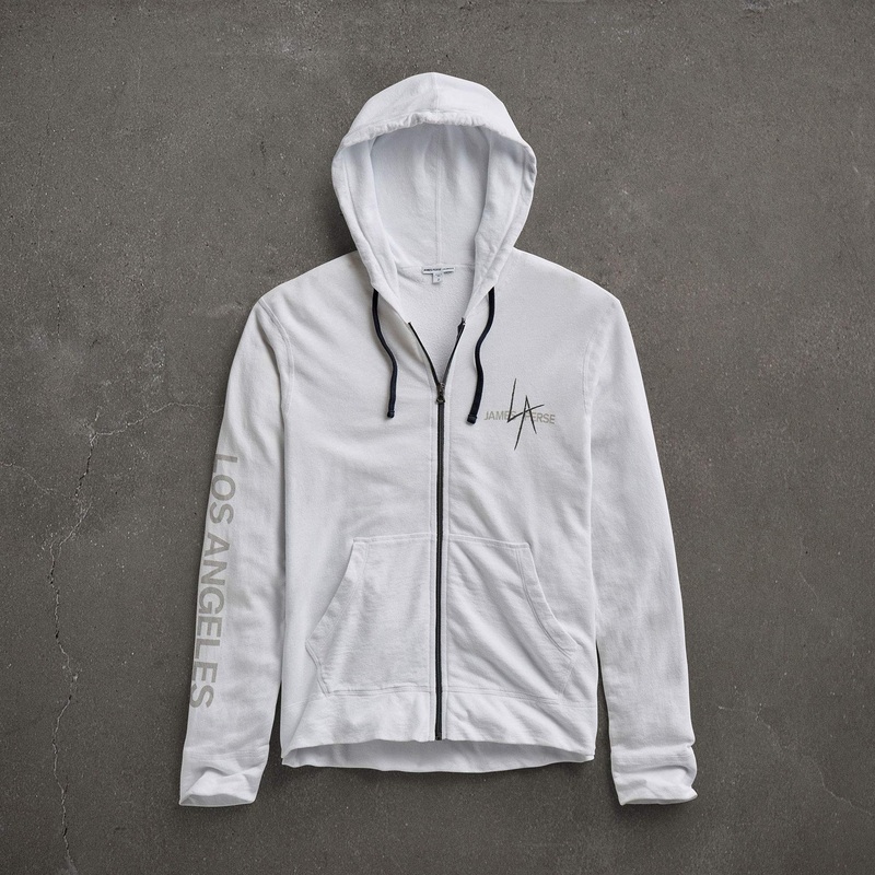 JP x LA Zip Up Hoodie - White