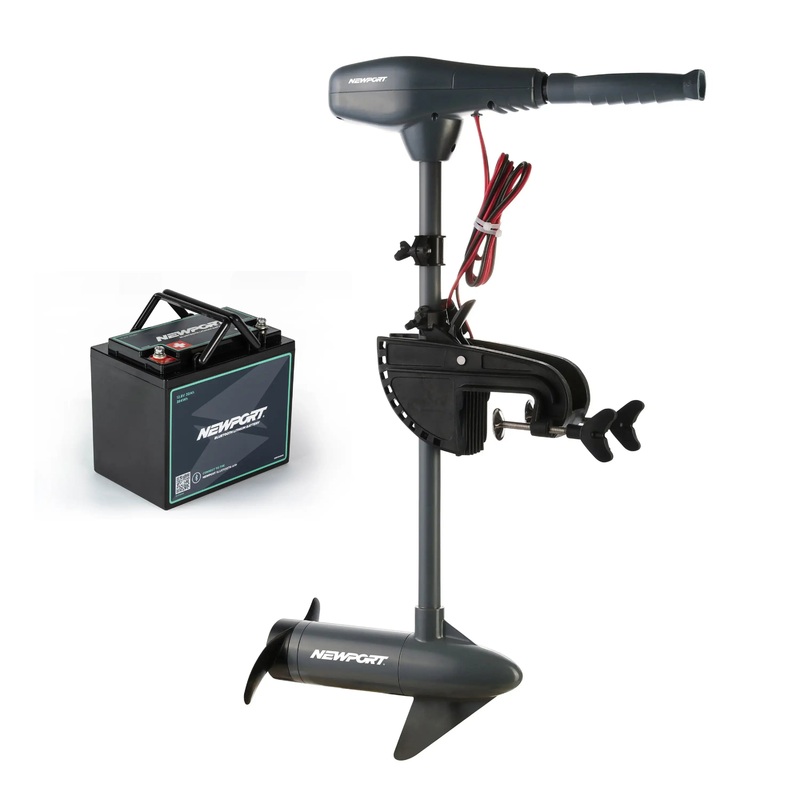 Kayak Series Trolling Motor - 55lb Thrust + 12V30ah Battery Bundle