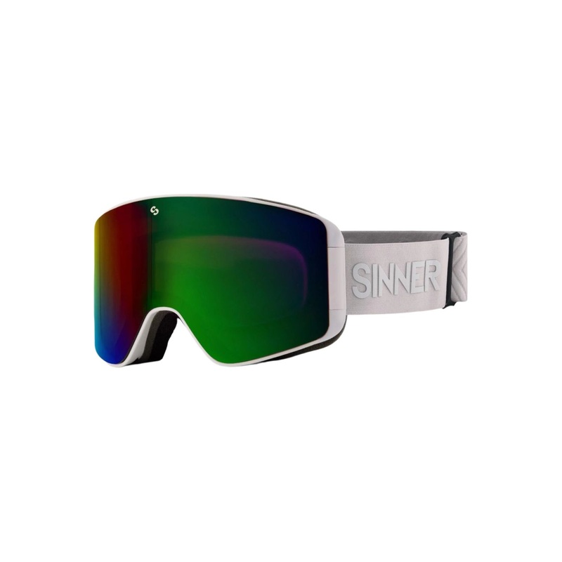 Sinner Aura Goggles Matte White Green Pink