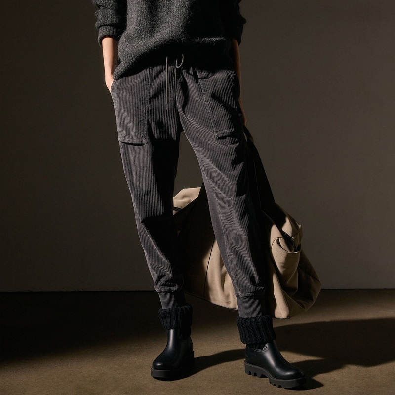Corduroy Mixed Media Pant - Magma Pigment