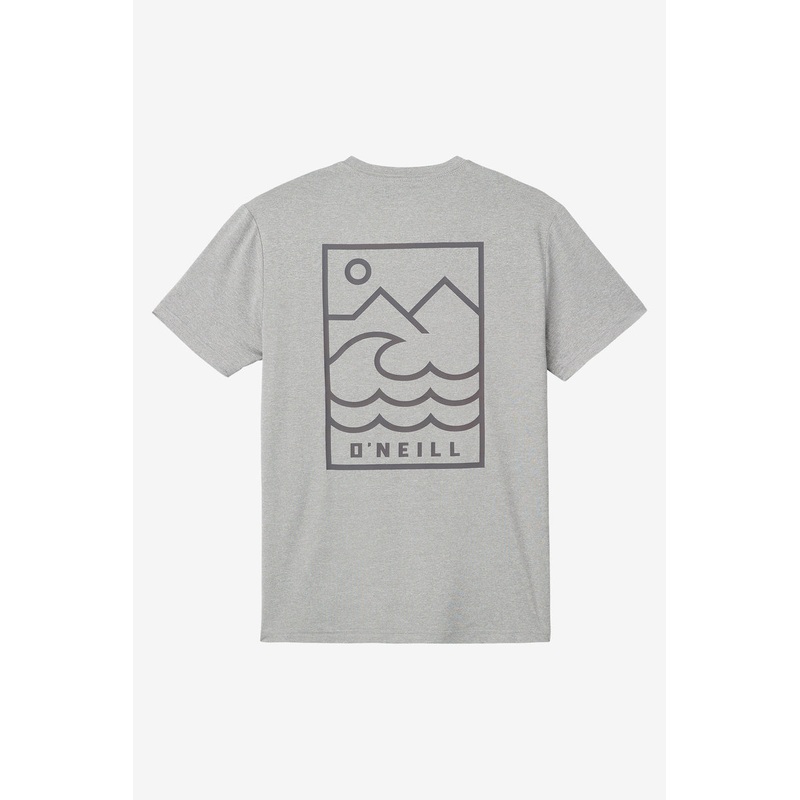 O'Neill Trvlr UPF Staple Tee-Heather Grey