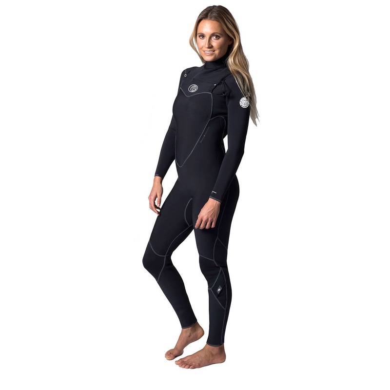Ripcurl 2017 Womens Flashbomb 4/3mm CZ Steamer - Black
