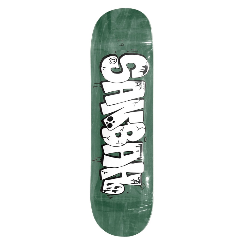 Sanbah Graff Skateboard Deck - Green