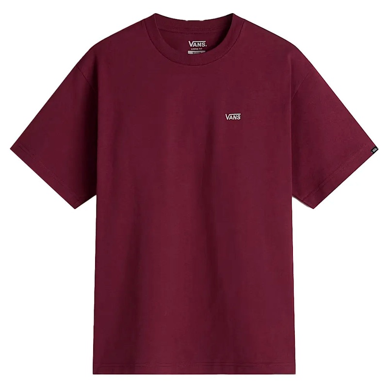 Vans Left Chest Logo II Short Sleeve Tee Em - Dark Port