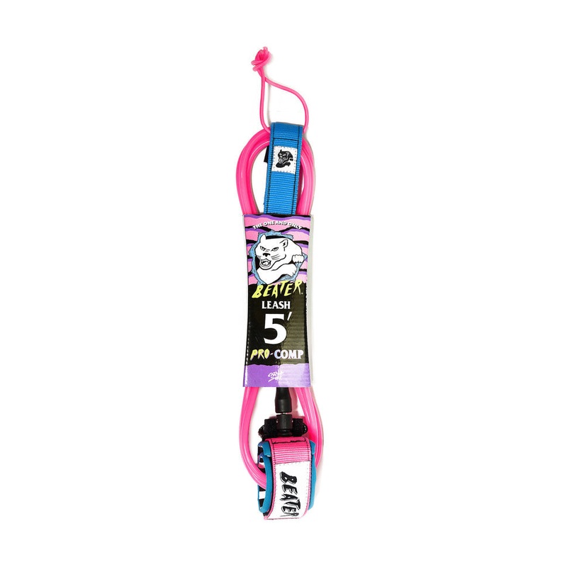 Catch Surf Beater Pro Comp 5' Leash-Pink/Blue
