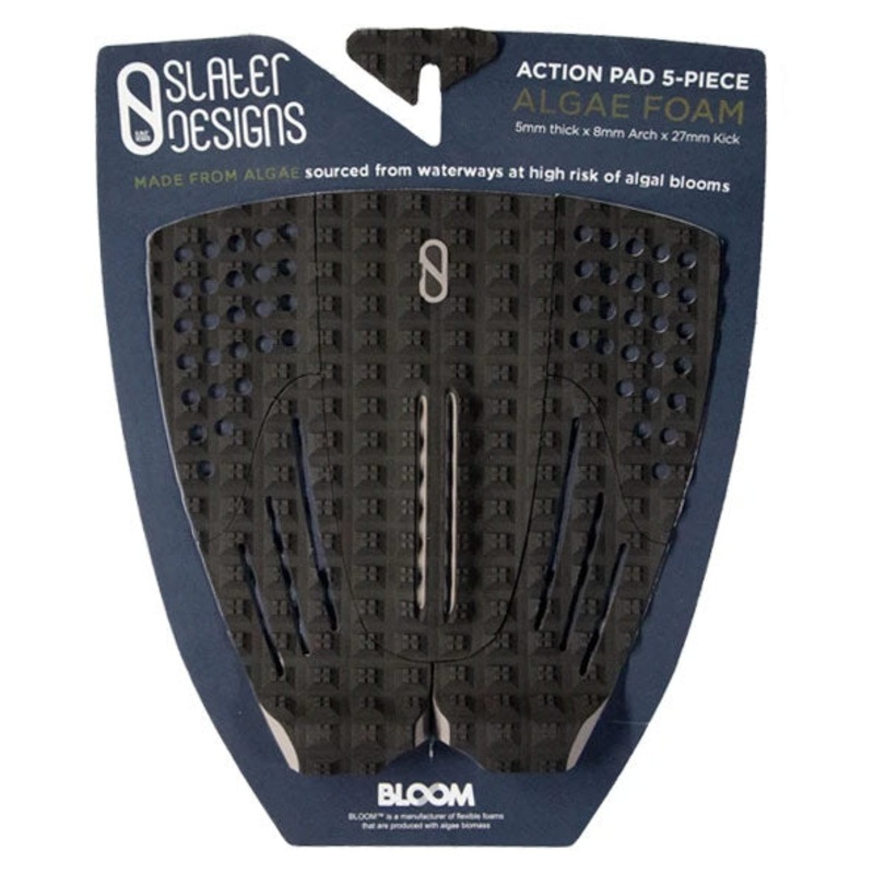 Firewire Slater Designs Action 5 Piece Tail Pad - Black/Grey