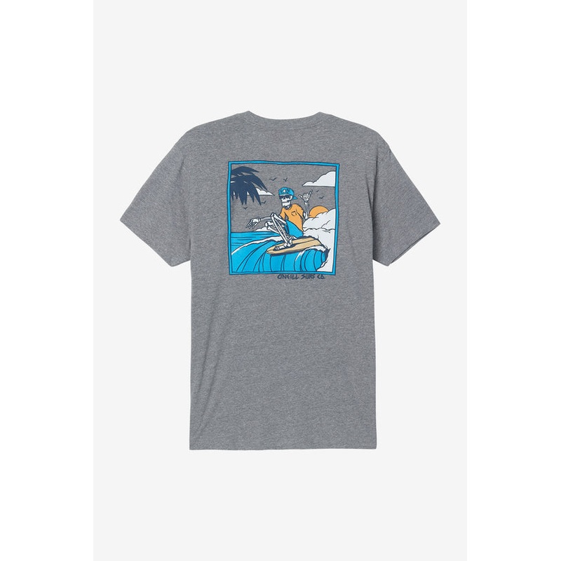 O'Neill Beach Fossil Tee-Heather Grey