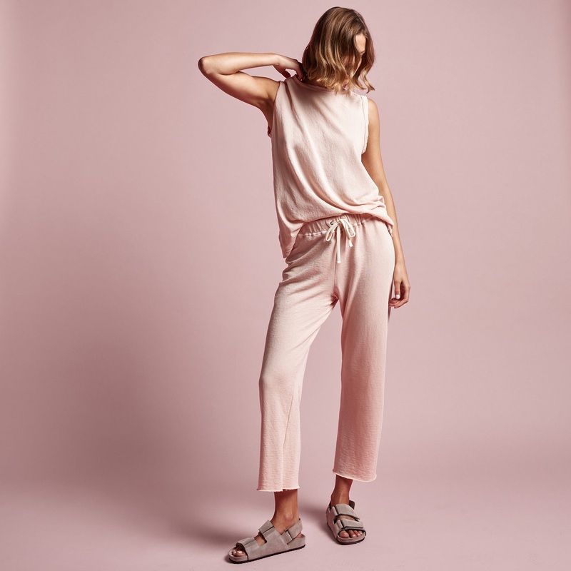 Vintage French Terry Cutoff Sweatpant - Nougat Pigment