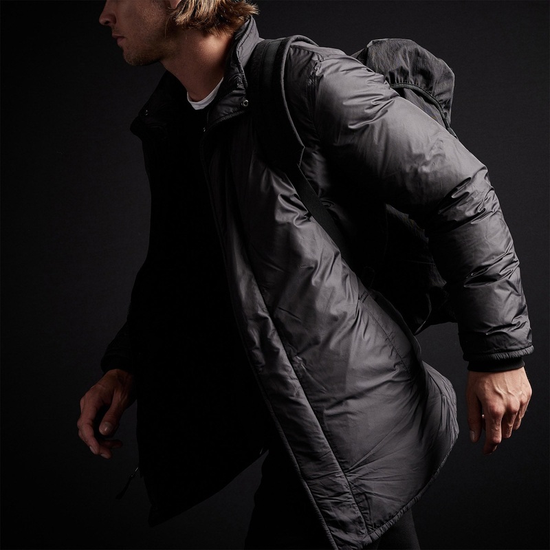 Down Filled Trench - Black