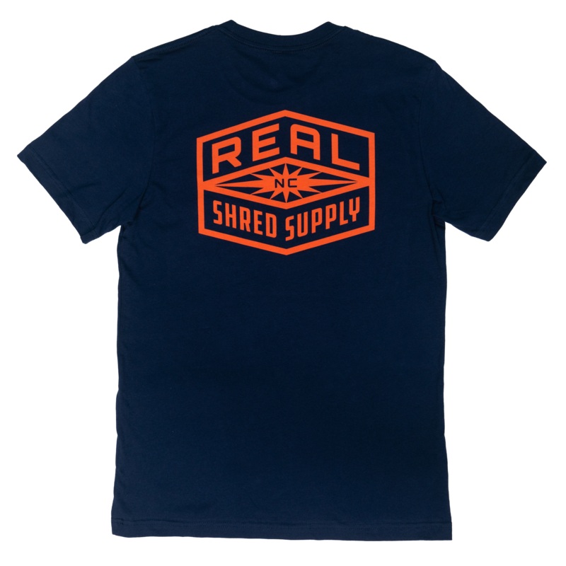 REAL Shred Supply Tee-Navy