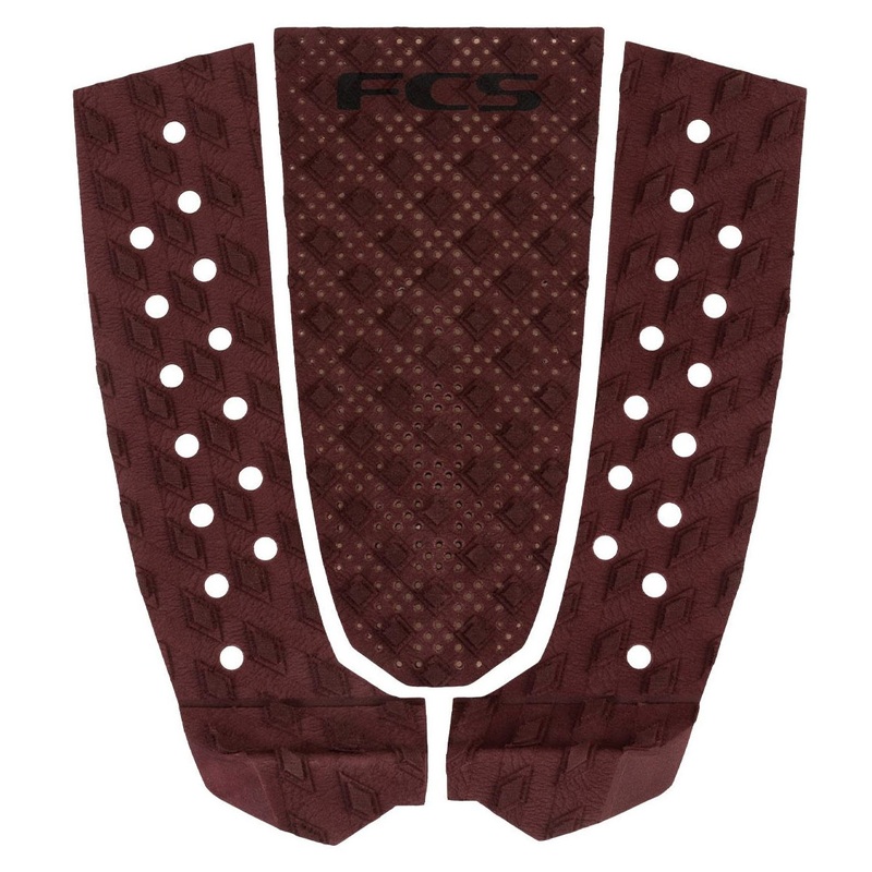 FCS T3 3 Piece Deck Pad - Mahogany