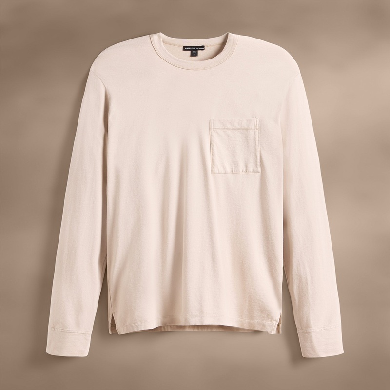 Long Sleeve Pocket Crew - Faint