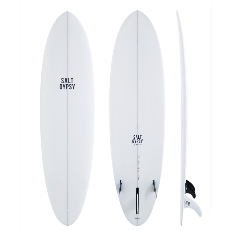 SALT GYPSY MID TIDE 7'4" PU 51L - HARD WHITE