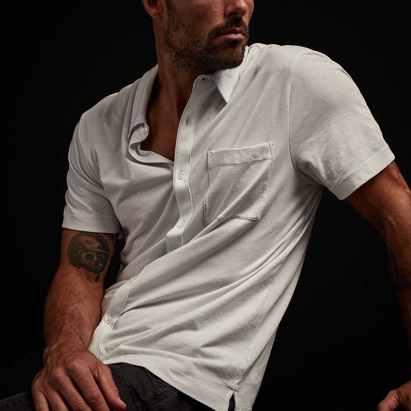 Clean Finish Jersey Shirt - Blue Ice