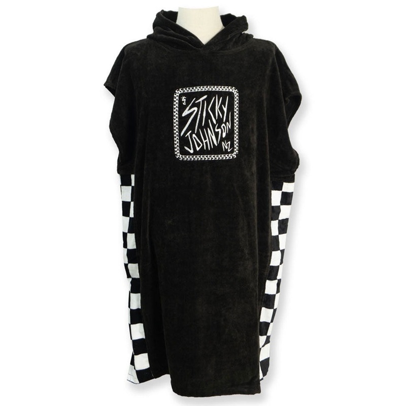 Sticky Johnson Hooded Towel Checker