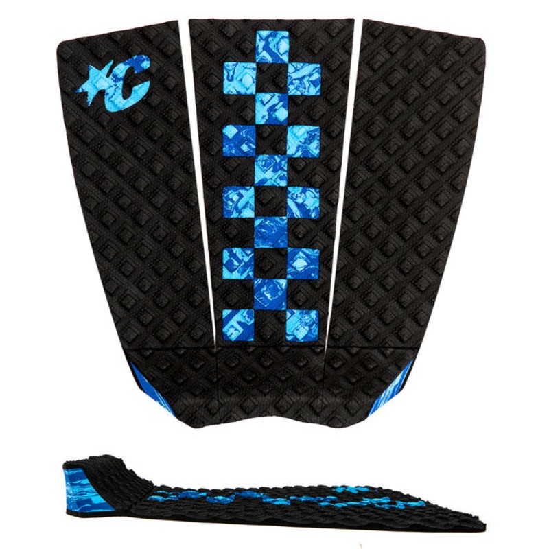Creatures Jack Freestone Lite Traction Pad-Black Cyan Royal Swirl Chex
