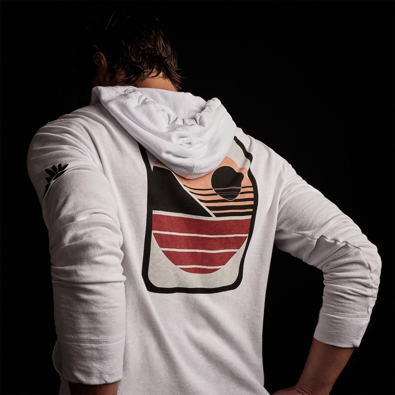 Malibu Shoreline Zip Up  - White