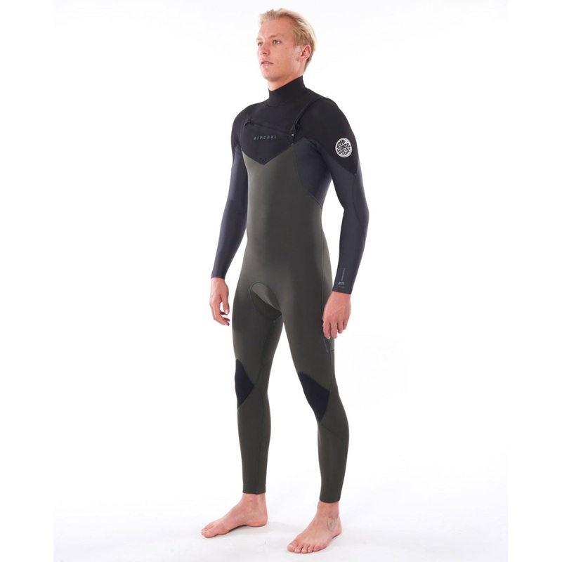 Rip Curl Dawn Patrol 5/3mm Chest Zip Wetsuit - Dark Green