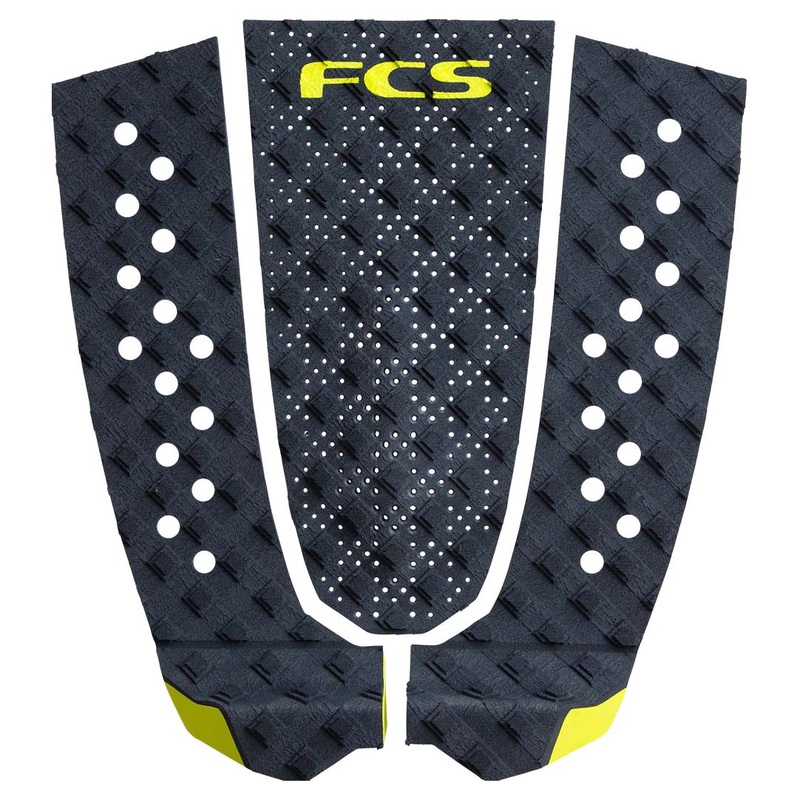 FCS T3 3 Piece Deck Pad - Midnight/Acid