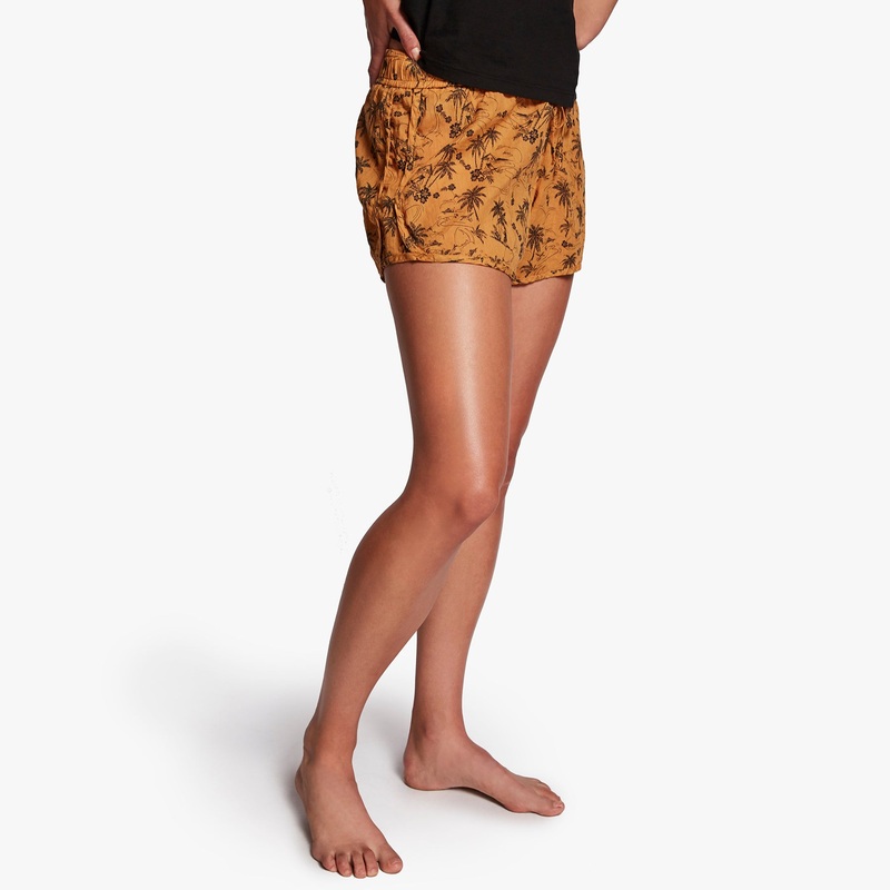 Island Print Dolphin Short - Comet Island Print