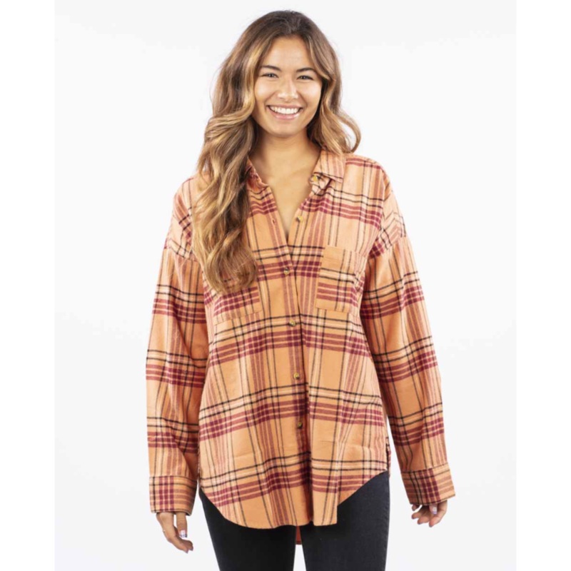 Rip Curl Seeker Flannel L/S Shirt-Clay