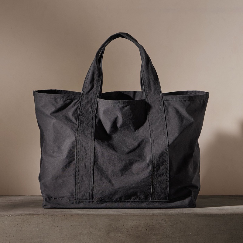 Small Matte Nylon Tote - Black