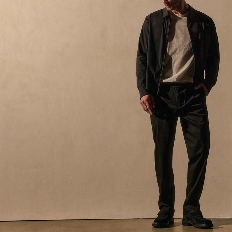Stretch Micro Twill Trouser - Black