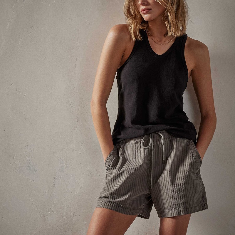 Cut Away Racer Back Tank - Black