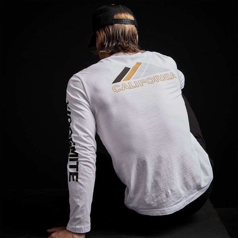 Y/OSEMITE Mountain Long Sleeve Crew Neck - White
