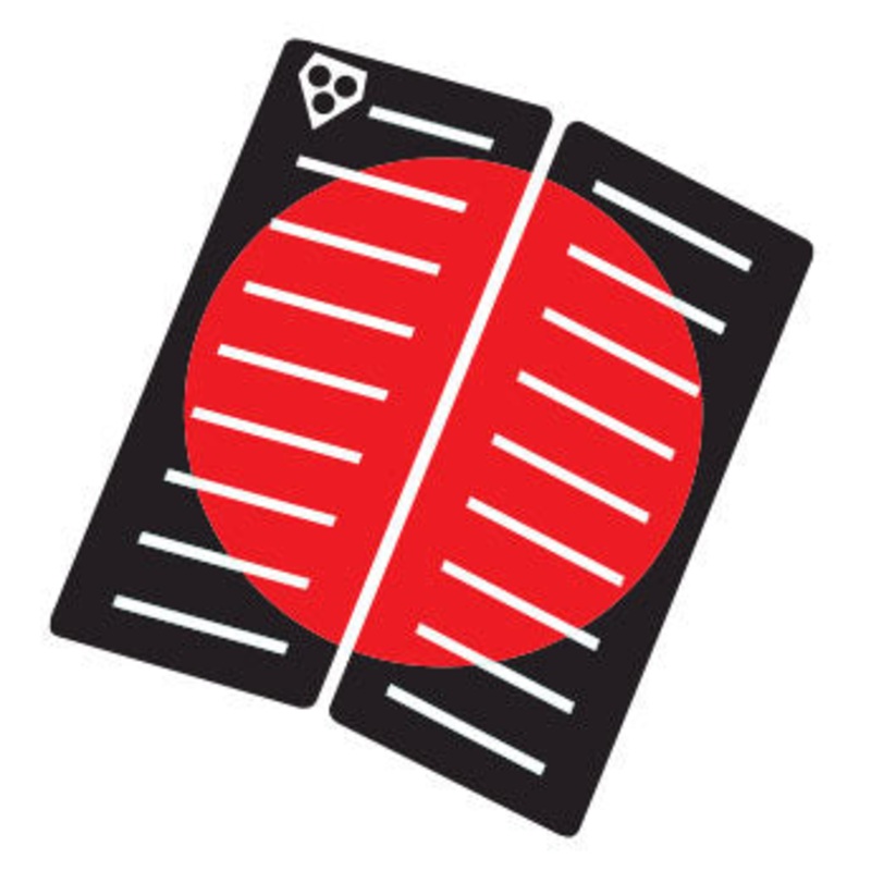 Gorilla 2 Piece Centre Deck Pad - Red Dot