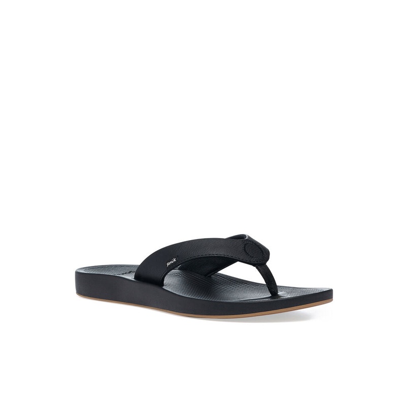 Sanuk Cosmic Yoga Mat Sandal-Black