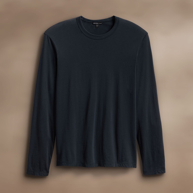 Luxe Lotus Jersey Crew - French Navy