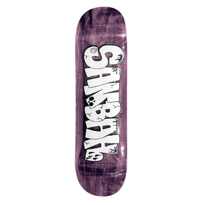 Sanbah Graff Skateboard Deck - Light Purple