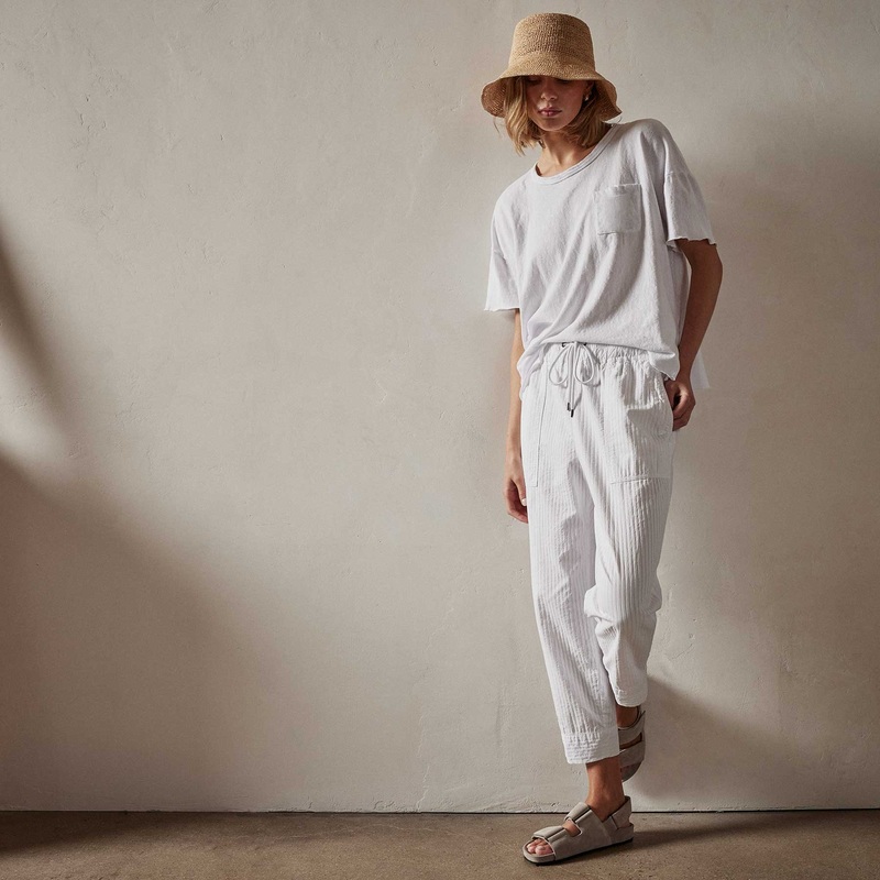Seersucker Pant - White