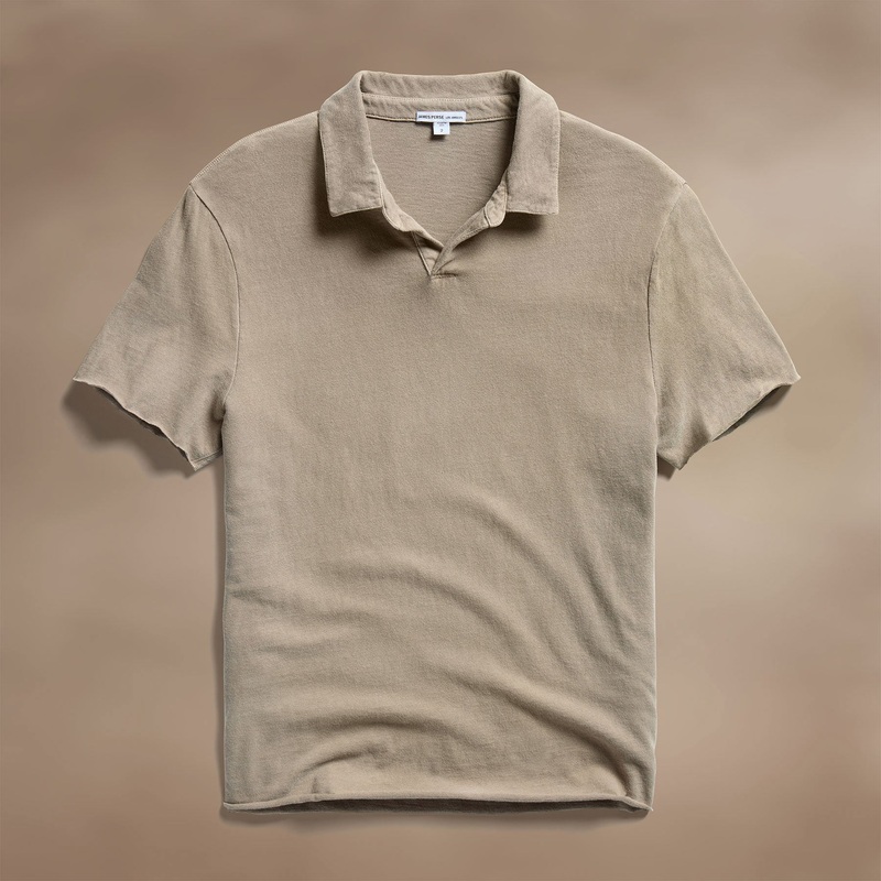 Slub Jersey Polo - Overcast Pigment