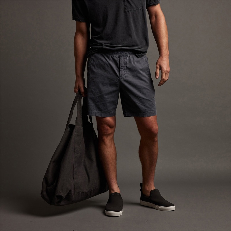 Cotton Linen Tailored Short - Maine Pigment