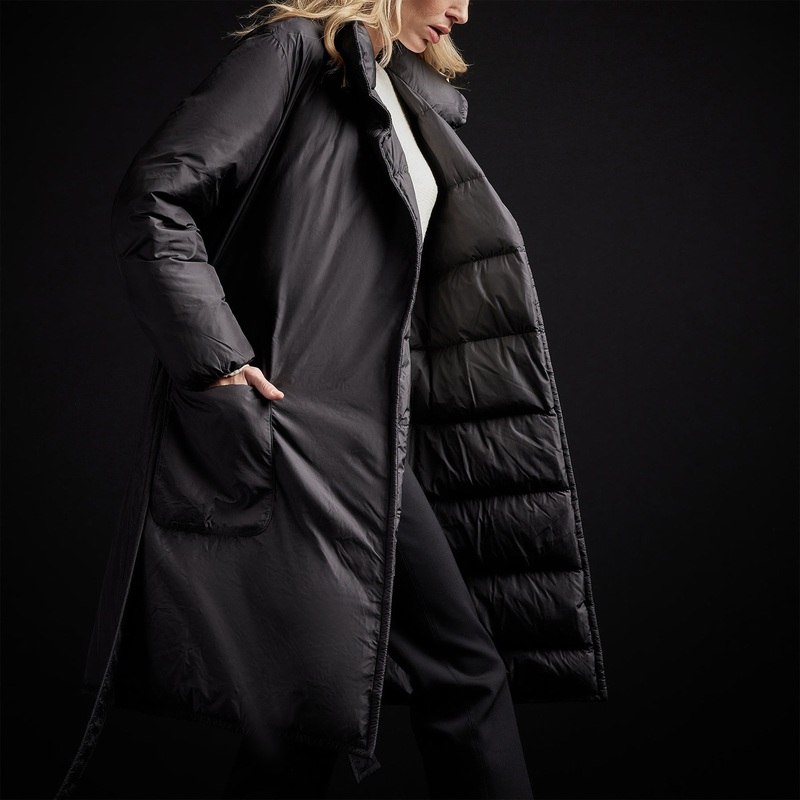 Down Duvet Coat - Black