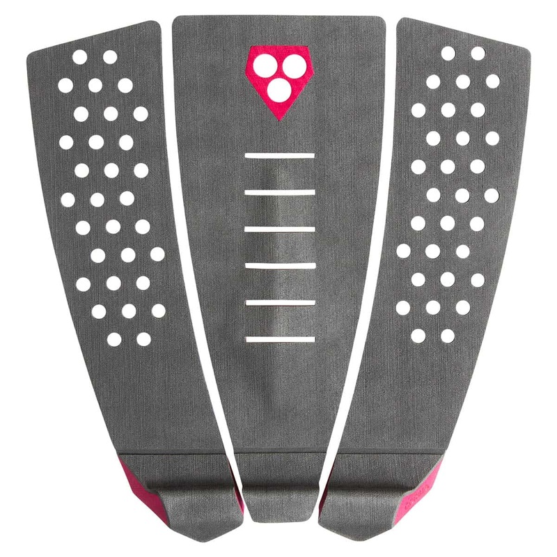 Gorilla Skinny Three Deck Pad - Charcoal/Red Plum