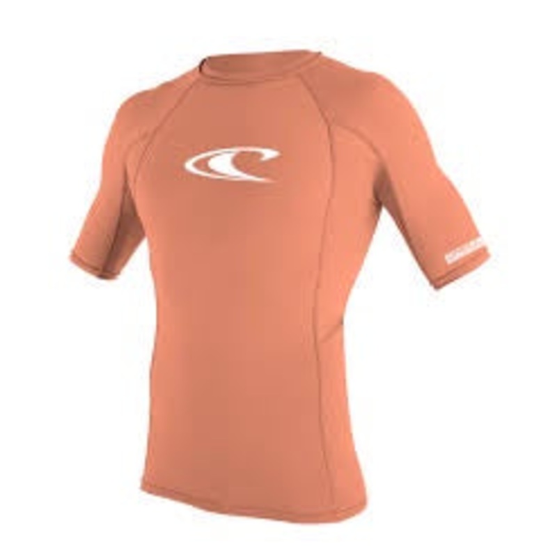 O'NEILL WMNS SKINS S/S CREW UV50+ GRAPEFRUIT